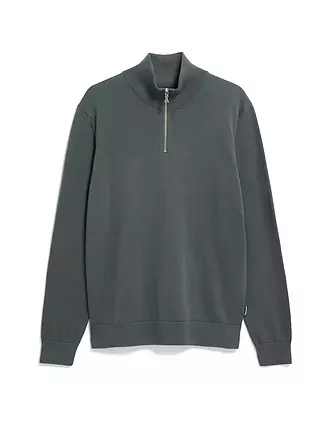 ARMEDANGELS | Troyer Pullover FAABES | dunkelgrün